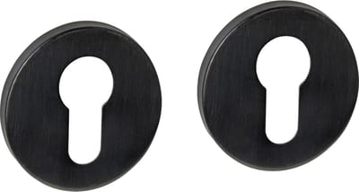 Intersteel Cilinderrozetten verdekt ø52x6mm PVD zwart
