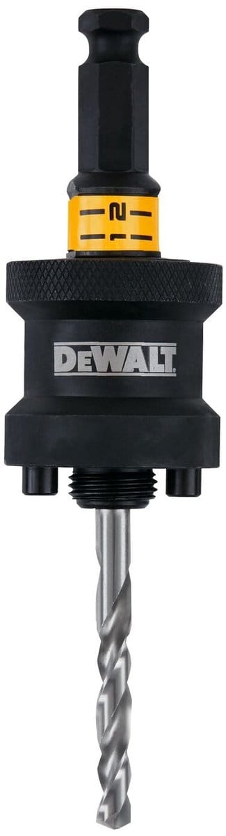 DeWALT DT20625 Quick Connect Adapter 1/2 voor 32-210mm Gatzagen met Multimaterial Centreerboor