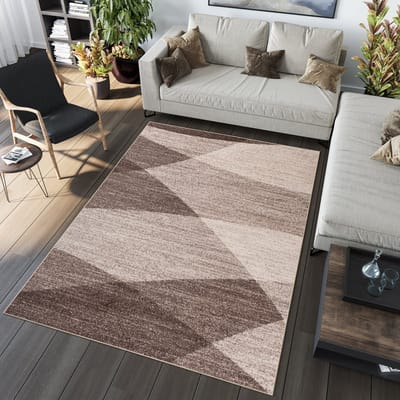 Tapiso Sari Vloerkleed Woonkamer Beige Karpet Tapijt Maat- 60x100