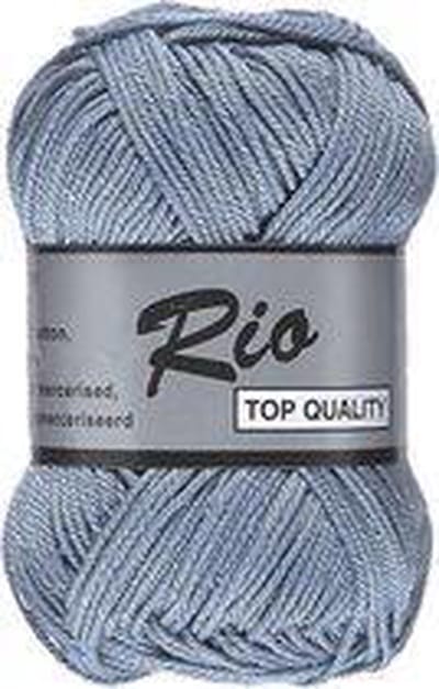 Lammy yarns Rio katoen garen - midden grijs (839) - naald 3 a 3,5mm - 10 bollen