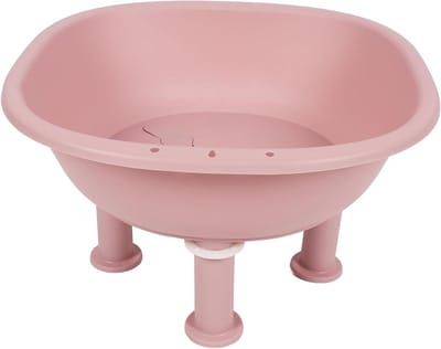 Zitbad - Bidet zitbad - Ontspannen weken - Opvouwbaar met afvoer - Universele maat - Roze