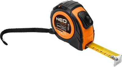 NEO Rolbandmaat 7,5m x 25mm met Autostop en Dubbele Vergrendeling