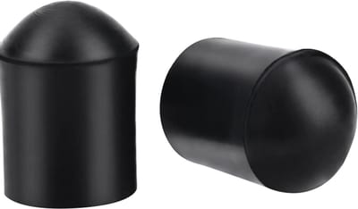 Contrabas Eindpin Beschermers - Reserve Rubber Tip - Instrument Beschermen - Slijtvast Duurzaam - 2 Stuks - Zwart