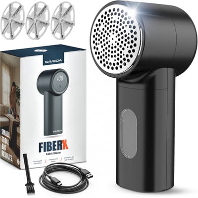 SAVEDA Pluizenverwijderaar FiberX - Ontpiller - Pluizentondeuse - Elektrische Ontpluizer voor Kleding en Meubilair - USB C Oplaadbaar - Pluisjes Verwijderaar