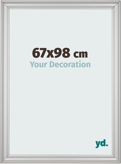 Your Decoration - Fotolijst 67x98 cm - MDF - Zilver Mat - Lazio
