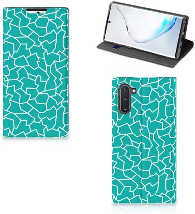 Samsung Galaxy Note 10 Bookcase Cracks Blue