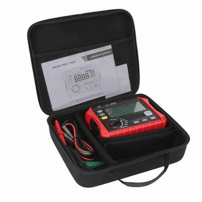 Digitale Isolatietester - Weerstandsmeter - Elektrisch Testen - Multifunctioneel Instrument - 1000 Groepen Opslag - Grijs