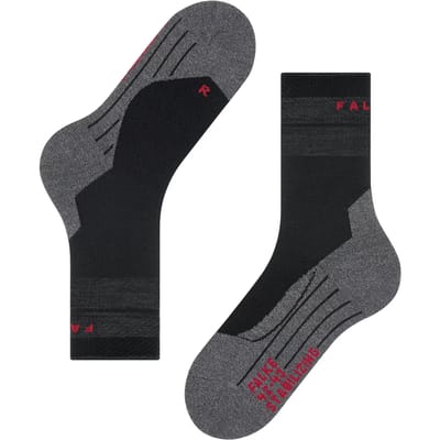 FALKE TK Stabilizing anti-blaar dik wol functioneel materiaal wandelsokken dames zwart - maat 37-38