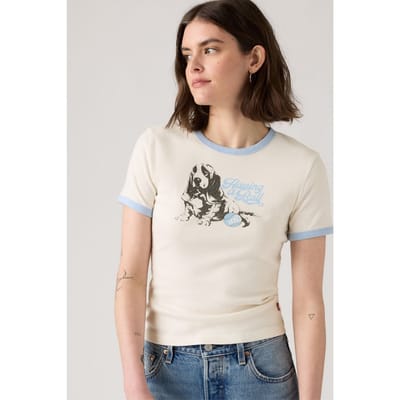 Levi's Graphic Ringer Rickie Having A Ball Dog Taglia: S | Maglie Sportivi Outlet | Donna