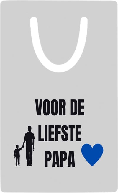 Hacebo® - voor de liefste papa metalen boekenlegger - Papa - cadeau papa - cadeau - verjaardag papa - vaderdag - beste papa Bladwijzer boekenleggers - 7.6 cm x 5cm