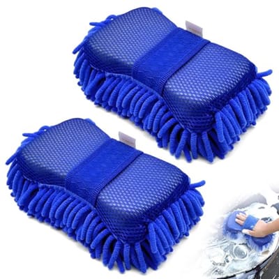 Washandschoenen voor het wassen van auto, 2 stuks - Zachte en handige autosponzen