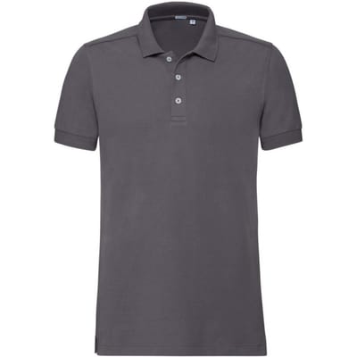 Russell Heren Rekken Korte Mouw Poloshirt (Konvooi Grijs)