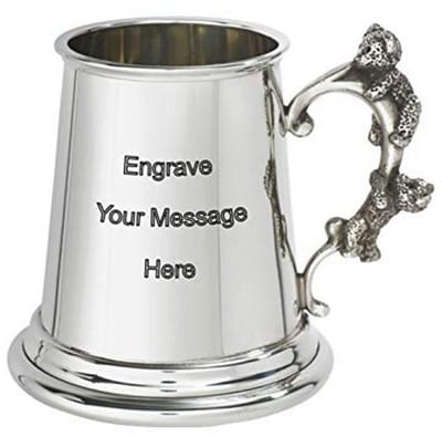 Teddy Bear Baby Mug met Gratis Gravure - Kado voor Baby, Doop, Verjaardag, Bruiloft