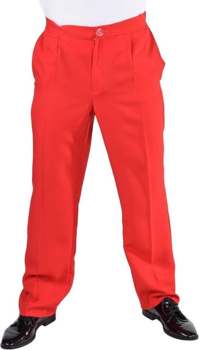 Magic Design Broek Jaren Tachtig Polyester Rood Maat S