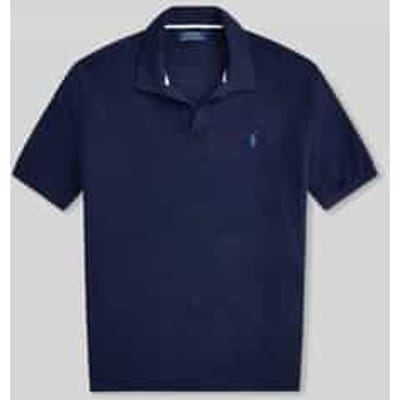 regular fit poloshirt van katoen-linnenmix
