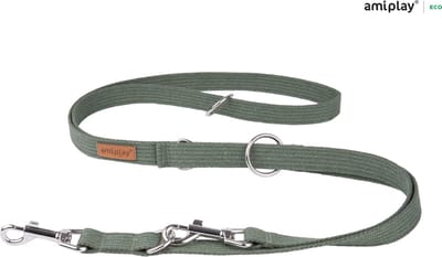 Amiplay Leiband verstelbaar 6 in 1 Cotton khaki maat-S / 100-200x1,5cm