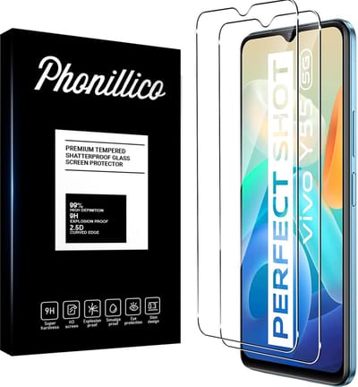 Screenprotector voor Vivo Y55 5G - 2 stuks Beschermglas van glas Transparante glazen schermbeschermfolie