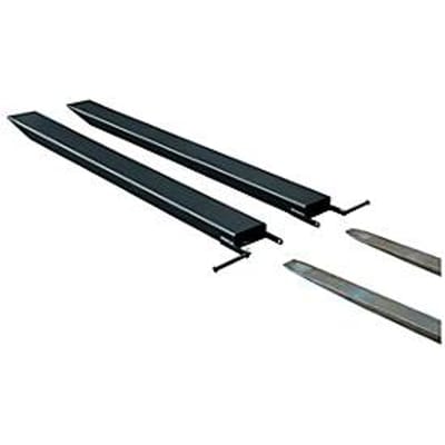 Vorkverlenging voor transportwerktuigen, open uitvoering, L 2000 x B 100 x 40 mm, zwart