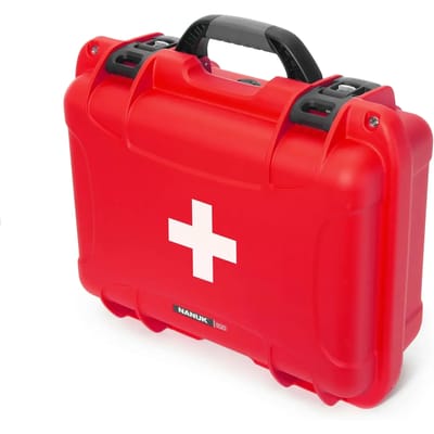 Nanuk 920 Case 920 empty – w/First Aid Logo - Red