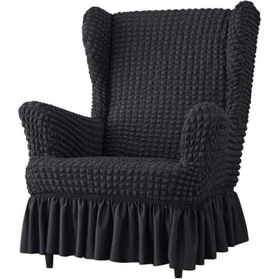 1 STK Elastische Effen Kleur Oorfauteuilhoezen Stretch Seersucker Fauteuilhoes Enkele Relax Oorfauteuil Bankhoes Meubelbeschermer