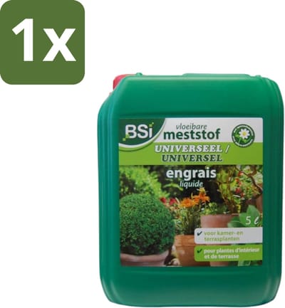 BSI – Universele Vloeibare Meststof – Evenwichtige Groei & Sterke Planten – 5 L - 1 stuk