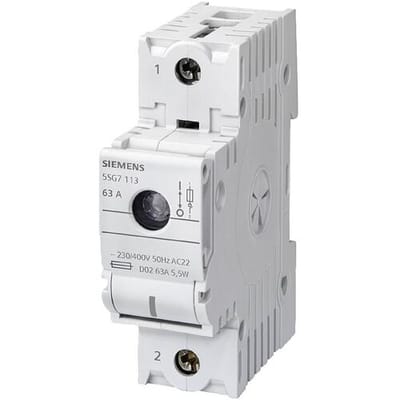 Siemens 5SG7113 Lastscheidingsschakelaar Afmeting zekering : D02 63 A 230 V 1 stuk(s)