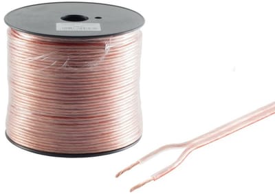 S-Impuls Luidspreker kabel 2x 2,5 mm / transparant (CCA) - 100 meter