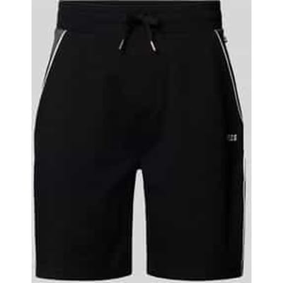 Sweatshorts met labelstitching