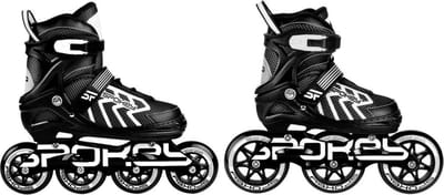 Spokey Inlineskates - Unisex - Skeelers voor kinderen - Maat 31-34 - zwart/wit