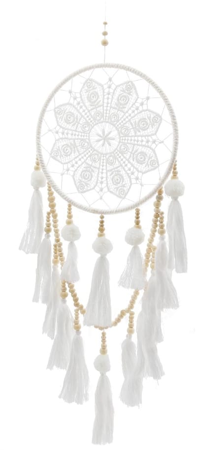 Dailygoods- Dromenvanger Handgemaakt - Wandhanger - Macrame - Auto Decoratie - Bruiloft Decoratie - Polyester 36 cm - Autodecoratie