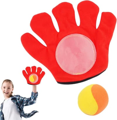 Vangbal Spel - Toss Spel - Buiten Spelen - Huidvriendelijk Materiaal - 16.2 cm Diameter - Rood