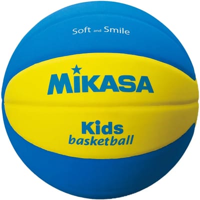 Basketbal Mikasa SB5 Kids Soft - Maat 5 - Blauw/Geel