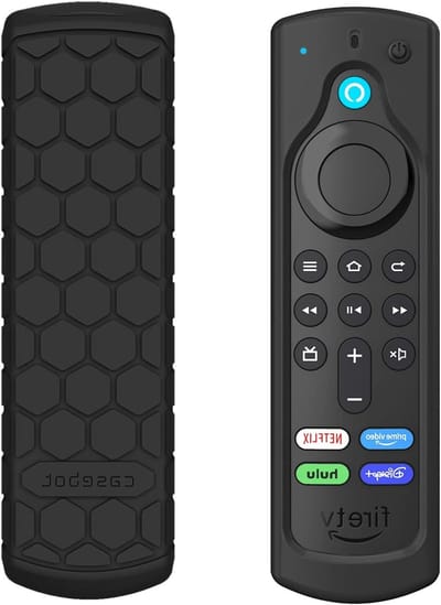 Zwarte anti-slip siliconen hoes voor Alexa afstandsbediening van Fire TV Stick en Fire TV Cube - Bescherming, Grip en Duurzaamheid