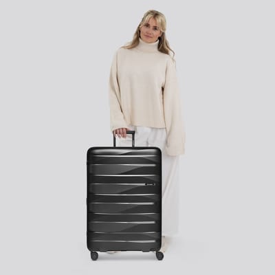 Bergpfeil trolley Travel Trolley Black Night Metallic zwart 75cm
