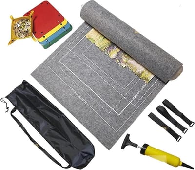 Puzzelmat - Puzzelrol - Puzzels Opbergen - Tot 3000 Stukjes - 140 x 100 cm - Grijs