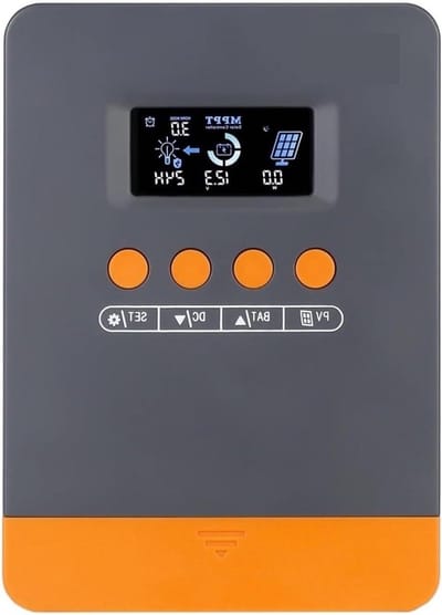 Zonne Laadregelaar - MPPT Regulator - Batterij Laden - Geavanceerde MPPT Technologie - 20A tot 45A - Zwart