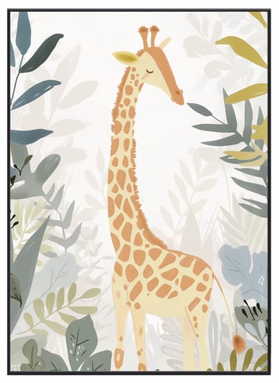 No Filter - Poster voor Baby- en Kinderkamer - Giraf Poster - Jungle Poster - A3 (30x40 cm) - 250 grams papier - Kinderkamer decoratie