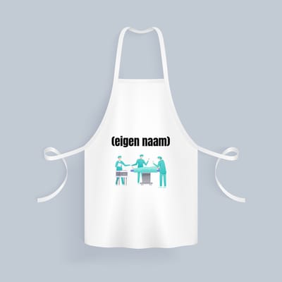 Akyol - chirurgen met eigen naam Keukenschort - Chirurg - patiënten/doktoren - collega's - verjaardag - afscheidscadeau - geschenk - kado - 82 bij 71 cm