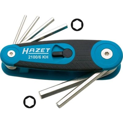 Hazet 2100/6KH Inbus Haakse schroevendraaierset 2.5 mm, 3 mm, 4 mm, 5 mm, 6 mm, 8 mm 6-delig