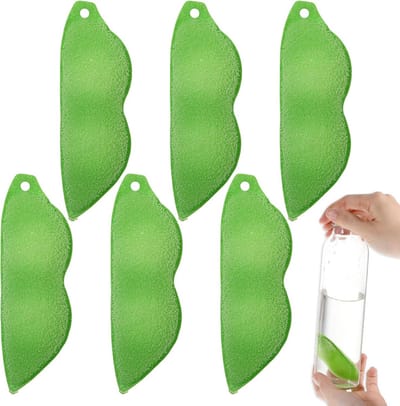 Set van 6 Reinigingsballen voor Flessen, Peervormige Magic Spons voor Glasflessen, Effectieve Reiniging en Onderhoud