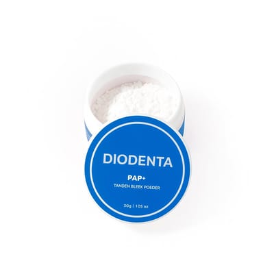 PAP+ Poeder - Tandenbleek Poeder - Tanden Bleken Poeder - Tanden bleken - tandbleekpoeder - tandbleek poeder - Tandenbleek - Zonder Peroxide - tandenblekers - teeth whitening - tandenbleekset - DIODENTA PAP+ Tandenbleekpoeder – 30g