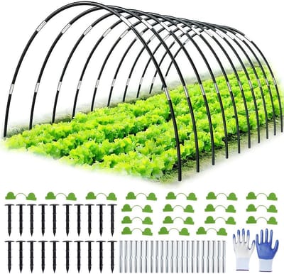 Plantentunnel bogen voor optimale groei, duurzame bescherming en eenvoudig opzetten van planten
