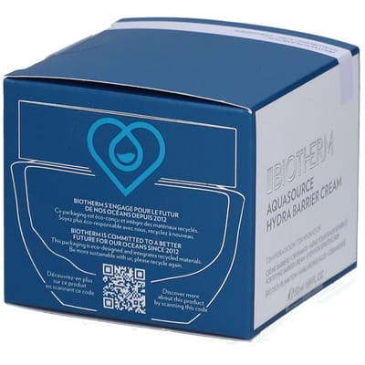 Biotherm Aquasource Hydra Barrier Cream - Hydraterende Gezichtscrème Voor Vrouwen - Hyaluronzuur - Ceramiden - 50ml