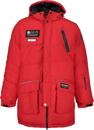 JP 1880 - Heren - Parka 2-voudige functie capuchon technodaune-vulling - Salsa - Maat L
