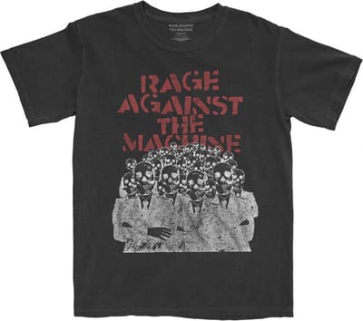 Rage Against The Machine - Crowd Masks Heren T-shirt - S - Zwart