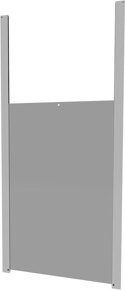 Ganzenklep Schuiver - Staldeur Klep - Stallen Automatiseren - Aluminium Constructie - 340 x 550 mm - Aluminiumkleur