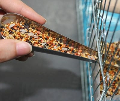 Hiden - Dierenvoeding Opscheplepel - Dieren - Vogels - Vissen - Eten - Hygiëne