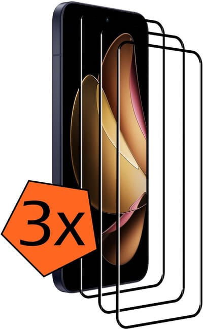 Screenprotector - 3 Stuks - Geschikt voor Oppo Reno 13 Pro - Full Cover - Gehard Glas - Beschermglas - Tempered Glass - Screen Protector