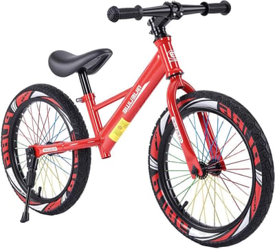 Kinderloopfiets - Fiets zonder pedalen - Buiten spelen - Verstelbaar zadel - 16 inch - Rood