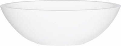 Ben Samantha Ovale Waskom - 50x35x16 cm - Mineraalmarmer - Wit - Wastafel - Opbouw